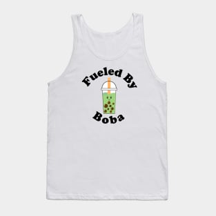 Fueled By Boba Cute Matcha Boba Milk Tea Tank Top